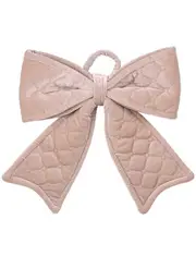 Christmas Tree Bow Champagne Velour 32cm