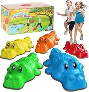 Stepping Stones for Kids,5 Pcs Non-Slip Jumping Balance Rocks Toys for Toddlers Outdoor Indoor Play Gift,Sensory Obstacle Course Game for Age 3-8+