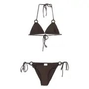 [Zimmermann] Zimmermann Coco Texture Ring Bikini II NUMERIC BROWN