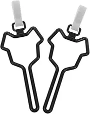 Milisten 2Pcs Hands Bag Holder with Clip Secure Leash Accessory for Easy Cleanup During Walks and Outdoor Activities Reliable Pet Waste Bag Carrier Black