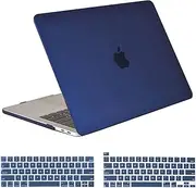 T Tersely Case for MacBook Pro 13 inch M2 2024 2023 2022 2021 2020-2016 Release A2338 M1 A2289 A2251 A2159 A1989 A1706 A1708, Plastic Hard Shell Cover & Keyboard Cover Skin - Blue