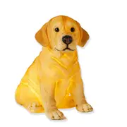 Pilbeam Living 22.5cm Labrador USB Sculptured LED Light Home/Room Decor Natural