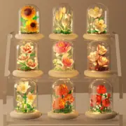Eternal Flower Bouquet Bonsai Potted Plant Micro Building Blocks Model Home Deco