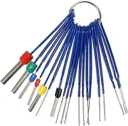 BELLIFFY 18pcs Automotive Electrical Pin Extractor Tool for Wire Harness Terminal Disassembly Durable Electric Tools for Mechanics and DIY Essential Automotive Repair Kit