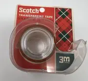 Vintage Scotch Transparent Tape 3M 3/4 300 In. Plaid NOS