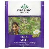 在飛比找蝦皮購物優惠-Organic India圣羅勒圖爾西茶洋甘菊無咖啡因18包