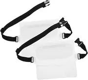 TOKIDNY Adjustable Waist Bag Transparent Pouch for Swimming Kayaking Beach Activities Phone Valuables Lightweight Secure Fit