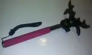 RED - CUE BRIDGE EXTENDABLE TELESCOPING MOOSE HEAD CRUTCH REST POOL 9 POSITIONS