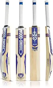 WOOD-SWORD | Prince 2.0 | Kashmir Willow - Grade 2 | Cricket Bat | Blue Gold (Short Handle)