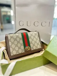 在飛比找Yahoo!奇摩拍賣優惠-*SHIHNA名牌精品*GUCCI Ophidia 手拿包