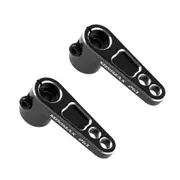 2Pcs Metal 25T Servo Horn Servo Arm Compatible with Futaba Savox Power HD Servo for 1/8 1/10 RC Off- Black