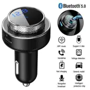 Car Bluetooth 5.0 FM Transmitter Wireless MP3 Player 2 USB Charger Adapter‰❅