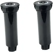Totority 2Pcs Pop Up Lawn Sprinkler Automatic Irrigation Sprayer with Twin Spray Nozzle for Uniform Watering Durable Design with Built Filter for Use