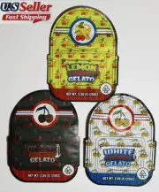 50 Ct. 3.5g Shaped OFFICIAL Gelato Die Cut Zip Lock Bag Sealable Packaging USA!