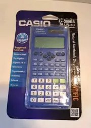 CASIO FX-300ES PLUS-BU BLUE SCIENTIFIC CALCULATOR New
