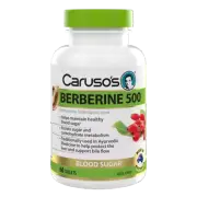 Caruso's Berberine 500 60 Tablets Healthy Blood Sugar Carbohydrate Metabolism