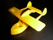 ONE OF A KIND all yellow MINI BRUDER "Wal" Sea Plane Vintage MADE IN GERMANY