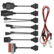 _8pcs Full Set Car Cables OBD Diagnostic Line Power Cord Kit Diagnose Adapter