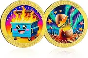 CHURYUML Embrace The Break Dumpster Fire Coin - Strongest Steel Forged Dumpster Fire Gifts, Inspirational Novelty Medallion Funny Office Going Away Gifts for Coworker Colleagues Humorous Office Decor