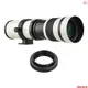 相機 MF 超長焦變焦鏡頭 F/8.3-16 420-800mm T 卡口帶轉接環通用 1/4 螺紋更換適用於佳能 EF