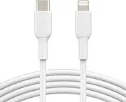 [Belkin] USB-C to Lightning Cable (iPhone Fast Charging Cable for iPhone 8 or Later) Boost Charge MFi-Certified iPhone USB-C Cable, White 1M, 3 feet (CAA003bt1MWH)