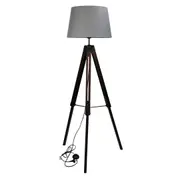 Trevi Complete Base & Shade Floor Lamp Grey