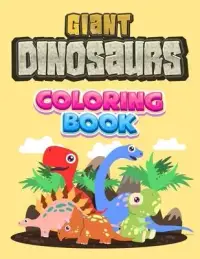 在飛比找博客來優惠-Giant Dinosaurs Coloring Book: