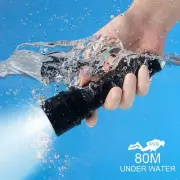 Diving Flashlight Torch 50M ABS Material Deep Underwater Lamp Waterproof