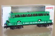 MARKLIN MäRKLIN 4473 DB POLIZEI NIEDERBOARD WAGEN & BUS BADEN WURTTEMBERG GREEN