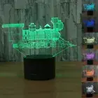 Train Model LED 7 Color 3D illusion LED Figure Night Lights Desk Table Lamp H