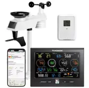 VIVOSUN 18-in-1 Wi-Fi Wireless Weather Station 24-48H Forecast w/ 7.6" Display