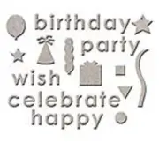 Themed Chipboard Sets - Birthday