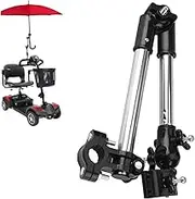 Umbrella mounting Bracket, Adjustable Umbrella mounting Bracket, no Wrench can be Installed Umbrella Clip, Suitable for wheelchairs, Walkers, Scooters, Bicycles, Strollers, Baby Carriages