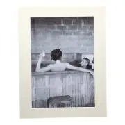 Larrini Ali McGraw Champagne Bath A4 Mounted Photo