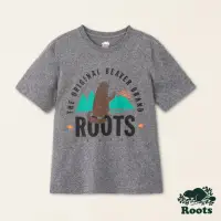 在飛比找momo購物網優惠-【Roots】Roots男裝-動物派對系列 卡通海狸純棉短袖