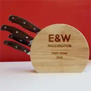 Personalised 5pc Wooden Knife Set