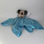 Disney Baby Mickey Mouse Lovey Satin Edge Plush Head New With Tags