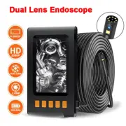 4.3" Industrial Endoscope Camera 1080P Dual Lens 8mm Pipe Inspection Borescope