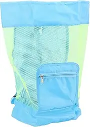 Large Mesh Beach Bag with Storage Bag for Storing Children Toys and Clothes, High Capacity Toy Storage, 48x24cm, Ideal for Beach and Tools Organization, 600D Oxford