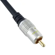 Single RCA Cable for Subwoofer Digital Coaxial Audio Composite Video Gold Plated - SR9505.75CM, 75cm