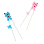 Cartoon Animal Head Chopsticks Children Eating Training Baby Learning Chopsti rf