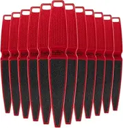 For Pro Pedicure Paddle Foot File 80/180 Grit, 12 Count Red