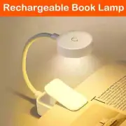Folding Clip Book Lamp USB Rechargeable LED Night Light 3 Modes Eye Protection