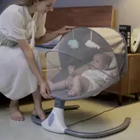 在飛比找蝦皮購物優惠-嬰兒電動搖搖椅 搖籃躺椅 新生兒搖搖床 寶寶搖籃 安撫椅 嬰