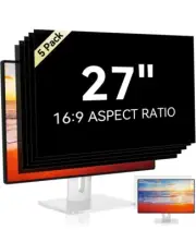 5 Pack 27 Inch 16:9 Computer Privacy Screen Filter for Computer Monitor