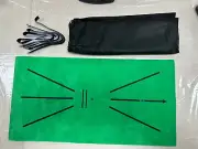 Golf Training Mat Swing Detection Practice Hitting Pad /Case & Anti Slip Tape