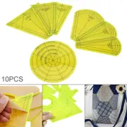 10pcs Measuring Tool Ruler Patchwork Tailor Craft Sewing Quilting Templates DIY