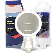 VITASPA Vitamin C Shower Head Filter Set Made in Korea (Purple) - Exellent Skin & Hair Enhancement, Aroma Therapy, Remove Chlorine & Impurities/Gift idea For Her/Him, wife, girlfriend