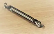 Lot of (100) 1/4" HSS Double End Drill Bits Full Grounded Titanium 500563