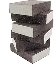 220 Grit Sanding Block - 12Pcs, Wet Dry Sanding Sponge Foam Sandpaper Block Washable & Reusable Sandpaper Sponge for Drywall Wood Plastic Metal Furniture